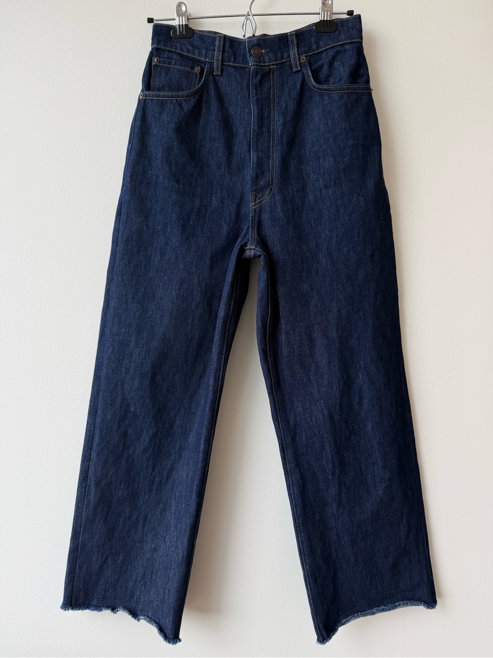 Imogene + Willie Catherine High Rise Straight-Leg Rigid Indigo Denim Jeans